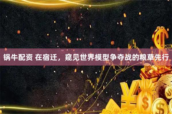 锅牛配资 在宿迁，窥见世界模型争夺战的粮草先行
